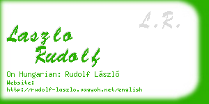 laszlo rudolf business card