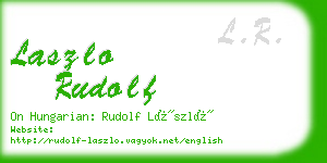 laszlo rudolf business card